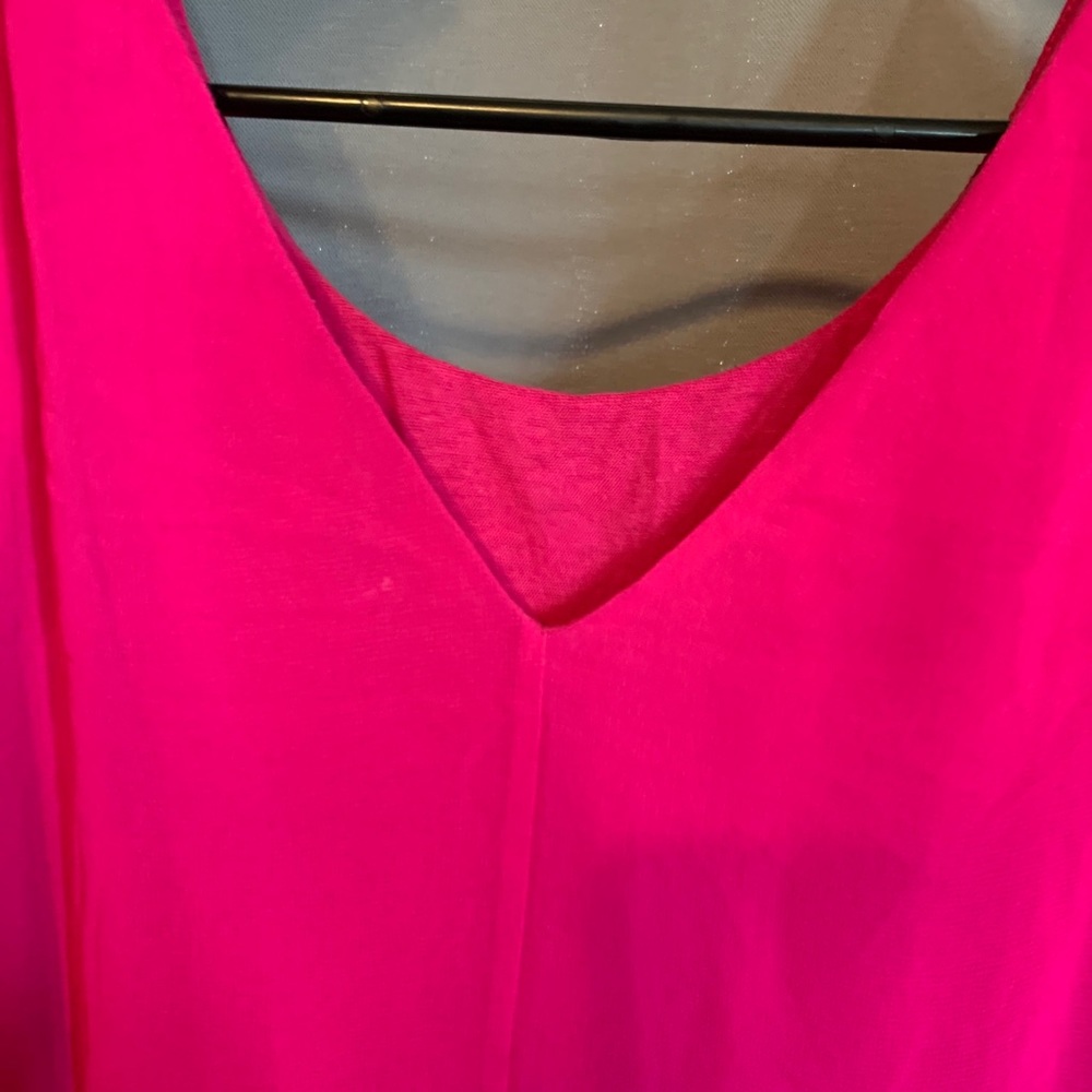 Express Hot Pink Flowing Blouse - Picture 2 of 3